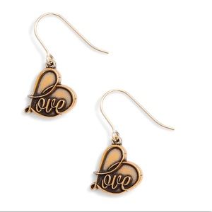 Alex And Ani LOVE💖 Drop Earrings